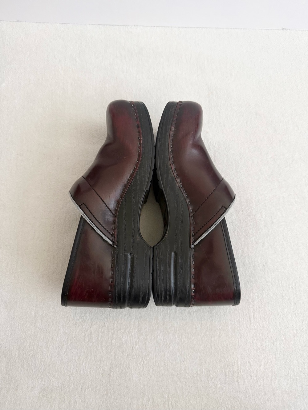 Dansko Professional Leather Clogs Brown Burgundy Size 42 - Picture 4 of 11